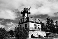 Colchester Reef Light is Part of Shelburne Museum -BW